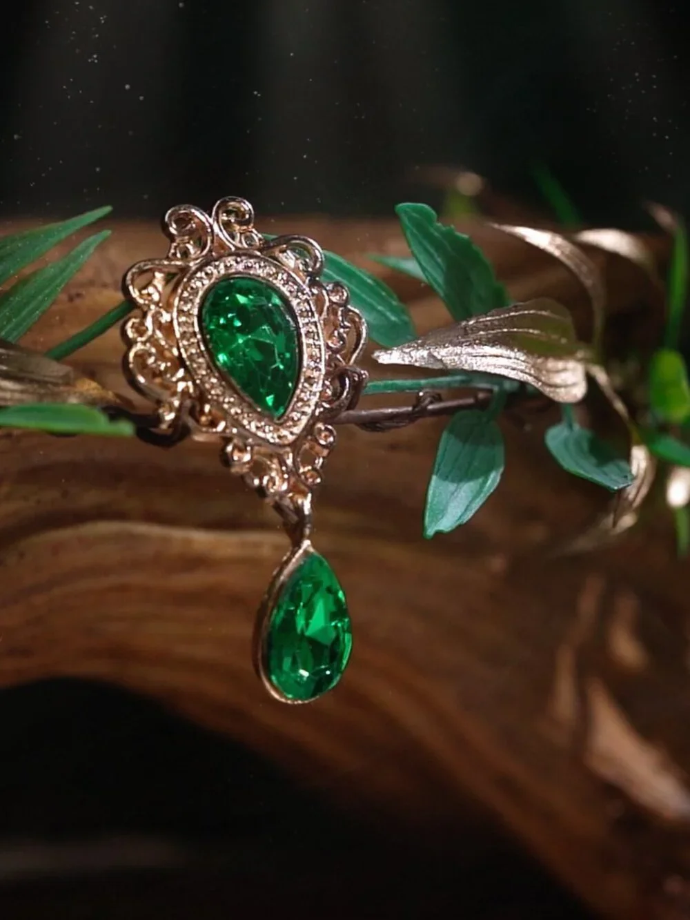 Fairy Cosplay Tiara Headband with Elf Ear Cuffs - Renaissance Medieval Jewelry